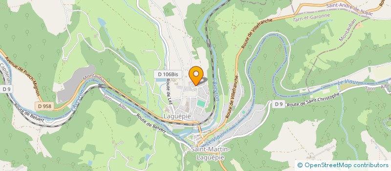 localisation de l'entreprise MADAME CAROLINE VERINES  LAGUEPIE