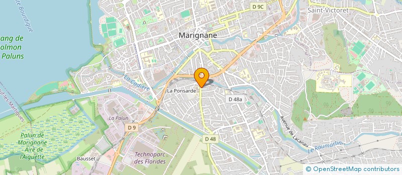 localisation de l'entreprise MADAME CAROLINE VERRIER à MARIGNANE