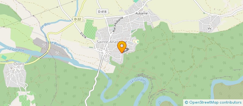 localisation de l'entreprise MADAME CAROLINE VEYRON  SAINTE-ANASTASIE