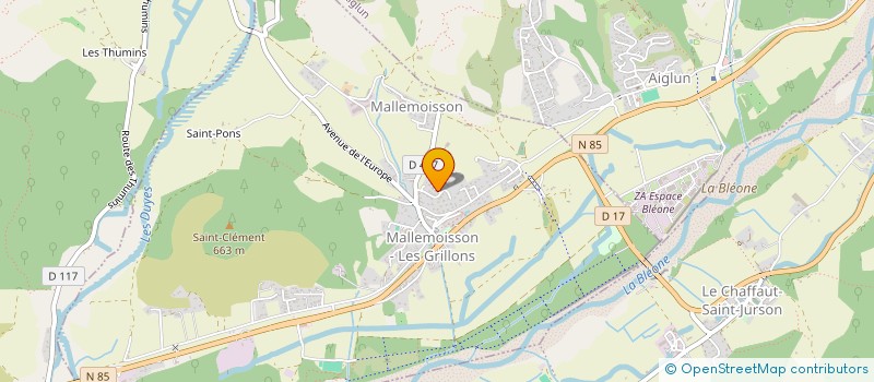 localisation de l'entreprise MADAME CAROLINE VEYS  MALLEMOISSON