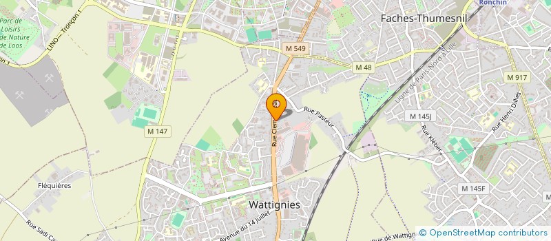 localisation de l'entreprise MADAME CAROLINE VIAVATTENE  WATTIGNIES