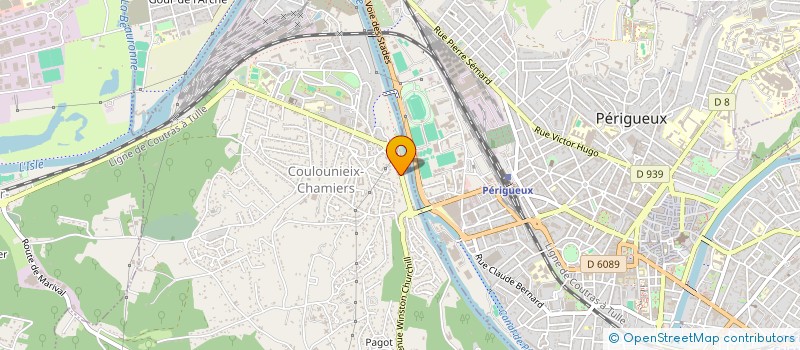 localisation de l'entreprise MADAME CAROLINE VIDAUD à COULOUNIEIX-CHAMIERS