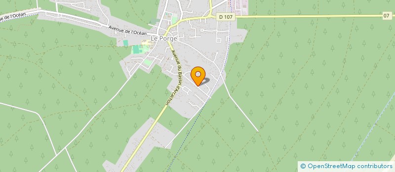 localisation de l'entreprise MADAME CAROLINE VIGNEAU  LE PORGE