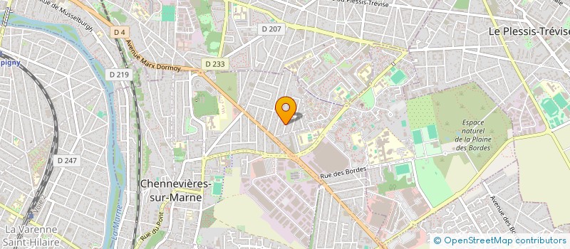 localisation de l'entreprise MADAME CAROLINE VILLENEUVE à CHENNEVIERES-SUR-MARNE