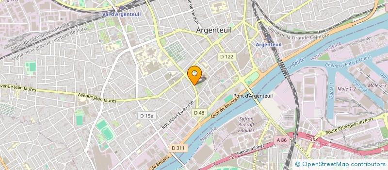 localisation de l'entreprise MADAME CAROLINE VILLERSTEIN  ARGENTEUIL