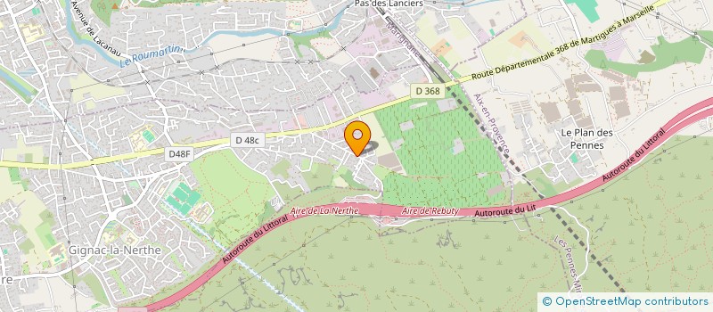 localisation de l'entreprise MADAME CAROLINE VILLIERE  GIGNAC-LA-NERTHE