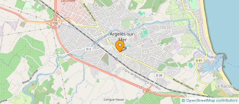 localisation de l'entreprise MADAME CAROLINE VILLION à ARGELES-SUR-MER