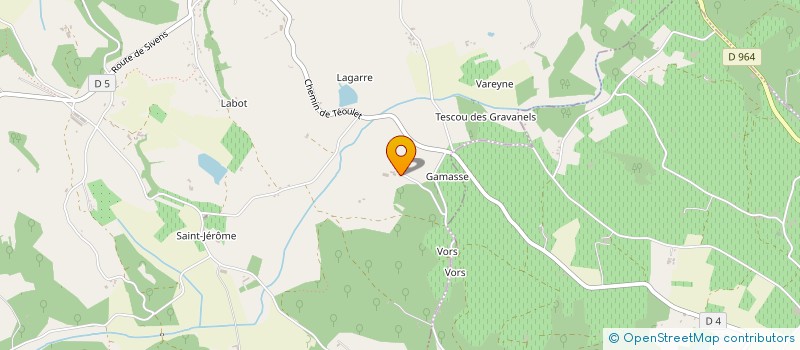 localisation de l'entreprise MADAME CAROLINE VILMOT  PENNE