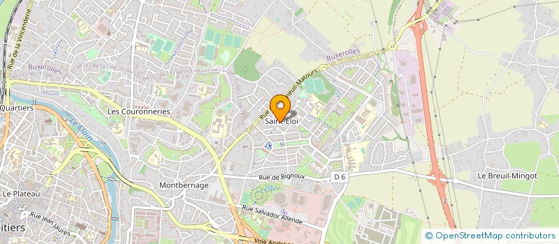 localisation de l'entreprise MADAME CAROLINE VINCE à POITIERS