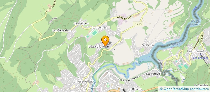 localisation de l'entreprise MADAME CAROLINE VINCENT  VILLERS-LE-LAC