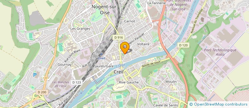 localisation de l'entreprise MADAME CAROLINE VITRANT  CREIL