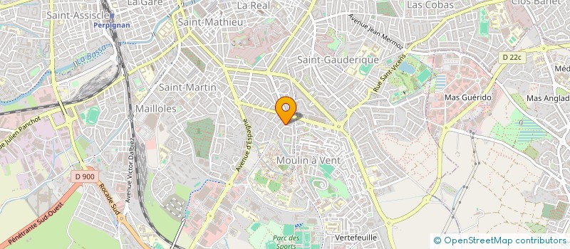 localisation de l'entreprise MADAME CAROLINE VIVANT  PERPIGNAN