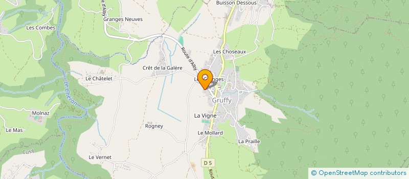 localisation de l'entreprise MADAME CAROLINE VIVIER  GRUFFY