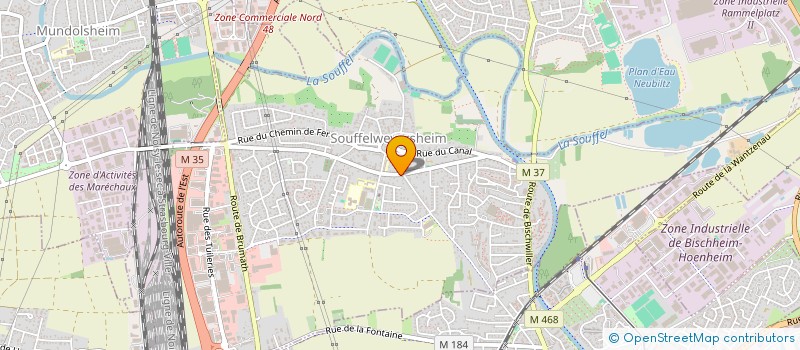 localisation de l'entreprise MADAME CAROLINE VIX  SOUFFELWEYERSHEIM