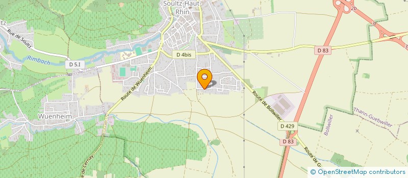 localisation de l'entreprise MADAME CAROLINE VOGEL  SOULTZ-HAUT-RHIN