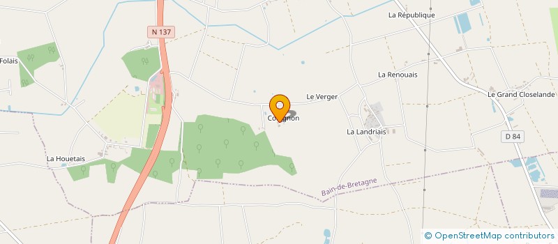 localisation de l'entreprise MADAME CAROLINE VOLAND  BAIN-DE-BRETAGNE