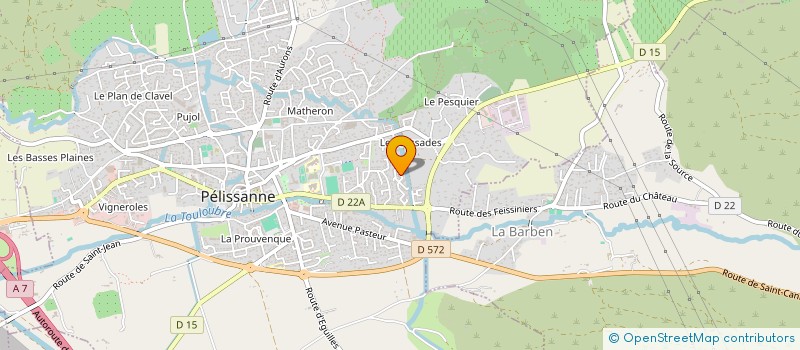 localisation de l'entreprise MADAME CAROLINE VONTZOS  PELISSANNE