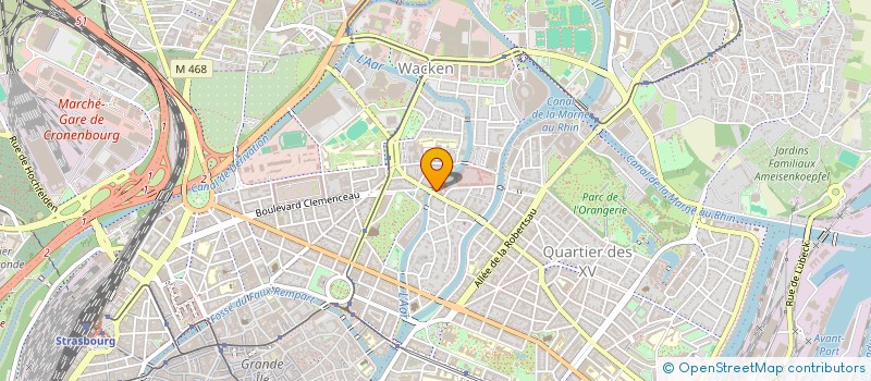 localisation de l'entreprise MADAME CAROLINE WETTLE à STRASBOURG