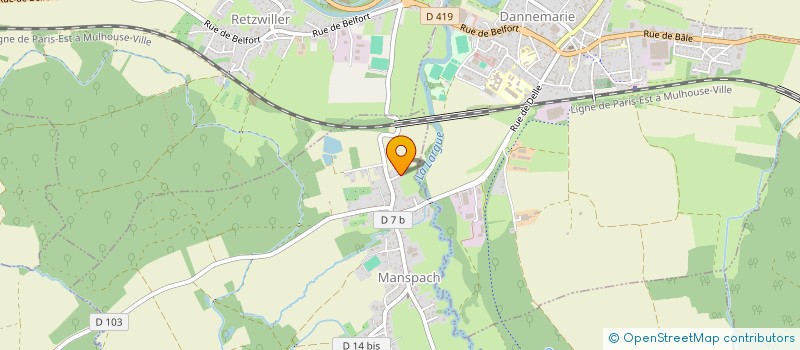 localisation de l'entreprise MADAME CAROLINE WIEDEMANN  MANSPACH