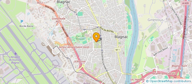 localisation de l'entreprise MADAME CAROLINE WIETRICH  BLAGNAC