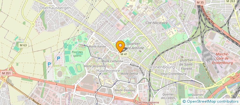 localisation de l'entreprise MADAME CAROLINE WISSE à STRASBOURG
