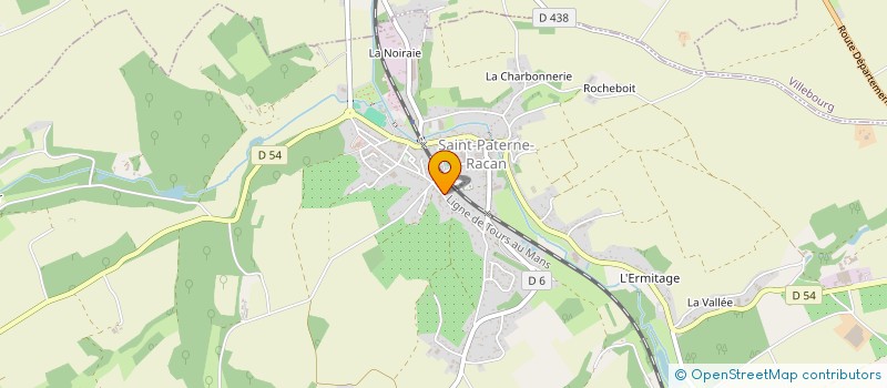 localisation de l'entreprise MADAME CAROLINE WOJANCZYK  SAINT-PATERNE-RACAN