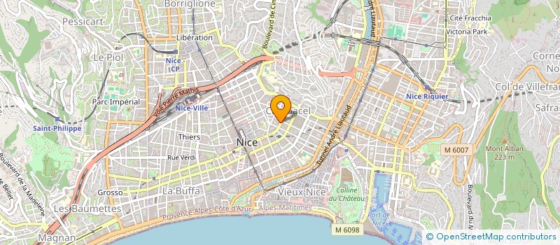 localisation de l'entreprise MADAME CAROLINE YERIKIAN à NICE