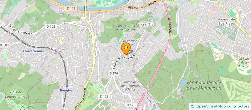 localisation de l'entreprise MADAME CAROLINE YIN  LA CELLE-SAINT-CLOUD