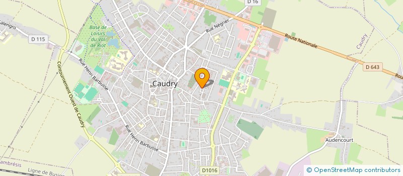 localisation de l'entreprise MADAME CAROLINE ZANNIER  CAUDRY