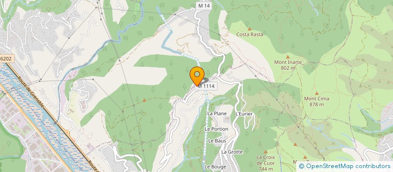 localisation de l'entreprise MADAME CAROLL NOCENTINI  CASTAGNIERS