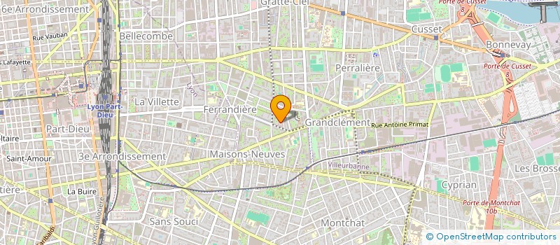 localisation de l'entreprise MADAME CAROLL PUGA HERRMANN  VILLEURBANNE