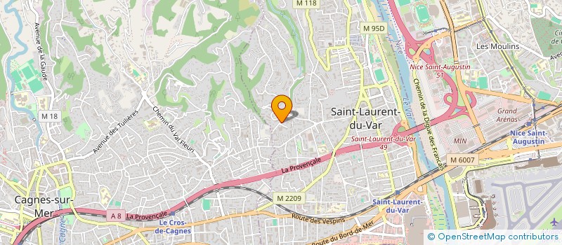 localisation de l'entreprise MADAME CAROLLE GRANTURCHELLI à SAINT-LAURENT-DU-VAR