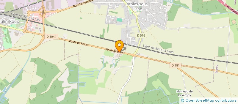 localisation de l'entreprise MADAME CAROLLE HEBERT  ATHIES-SOUS-LAON