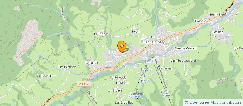 localisation de l'entreprise MADAME CAROLLE LECUYER  PRAZ-SUR-ARLY