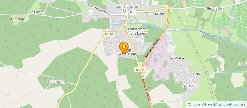 localisation de l'entreprise MADAME CAROLLE VINCENTI à SAINT-LAURENT-MEDOC