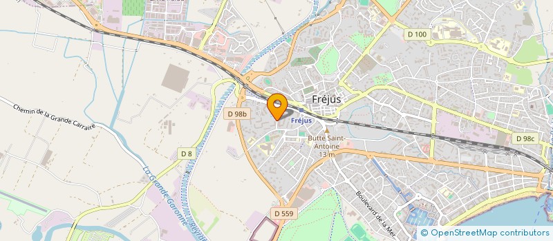 localisation de l'entreprise MADAME CAROLYN BURGESS à FREJUS