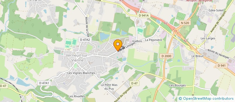 localisation de l'entreprise MADAME CAROLYN VEDERE à VERNEUIL-SUR-VIENNE