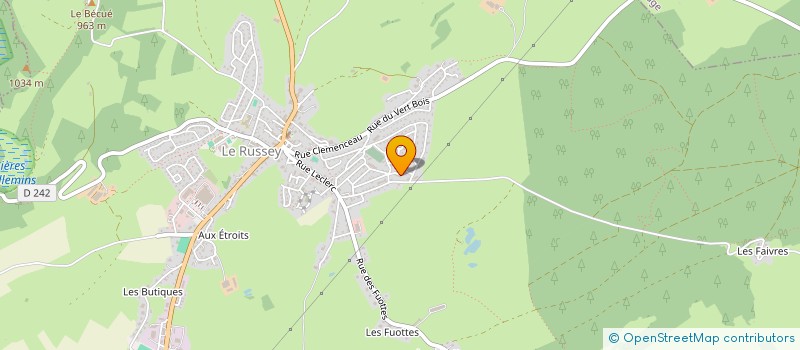 localisation de l'entreprise MADAME CAROLYNE FAIVRE  LE RUSSEY