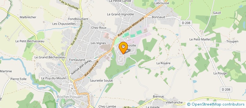 localisation de l'entreprise MADAME CAROLYNE TRANQUILLE  ROCHECHOUART