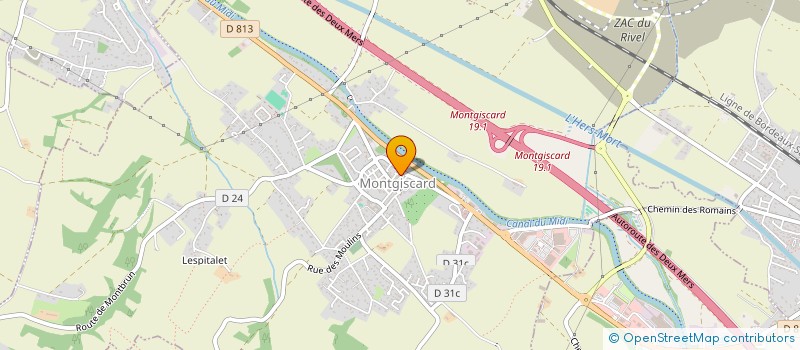 localisation de l'entreprise MADAME CAROLYNN REY  MONTGISCARD