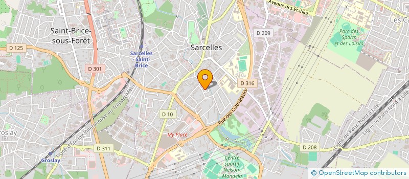 localisation de l'entreprise MADAME CARRINA AMBROISE  SARCELLES