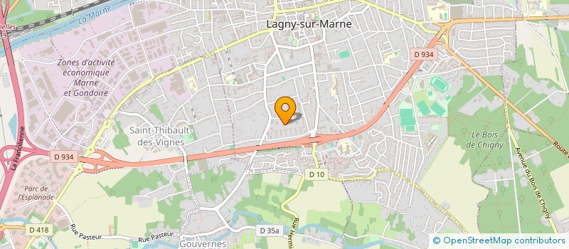 localisation de l'entreprise MADAME CASSANDRA ALEXANDRE  LAGNY-SUR-MARNE