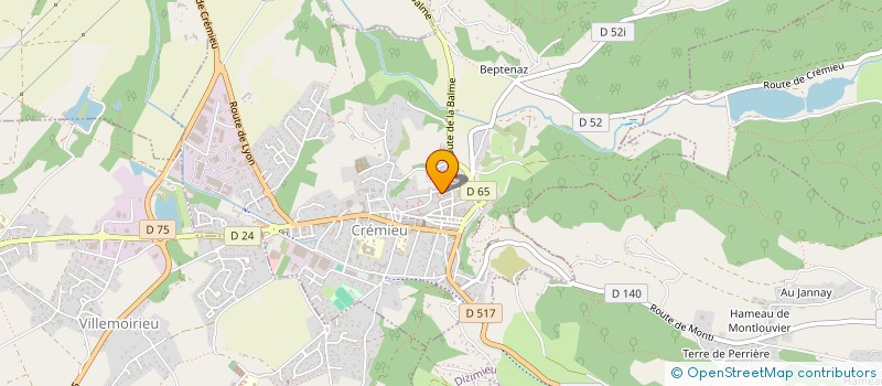 localisation de l'entreprise MADAME CASSANDRA BAUCENT  CREMIEU