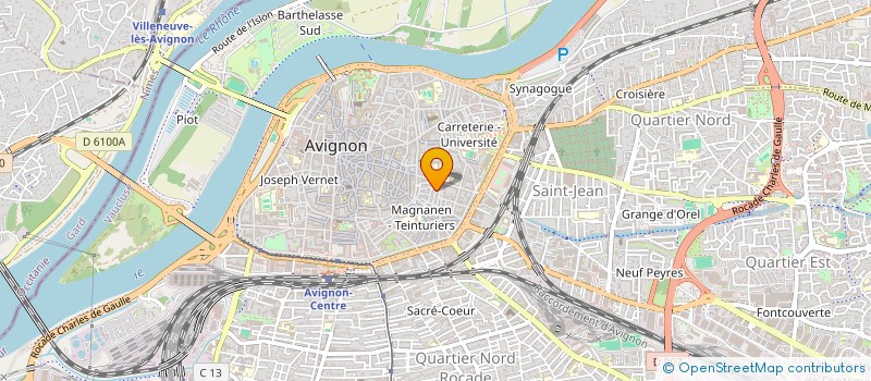 localisation de l'entreprise MADAME CASSANDRA BICHON  AVIGNON