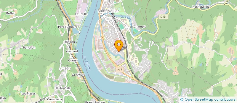 localisation de l'entreprise MADAME CASSANDRA BLANCHON  SAINT-VALLIER