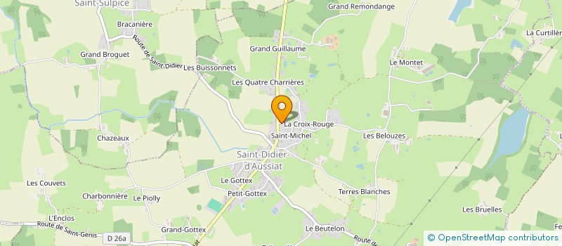 localisation de l'entreprise MADAME CASSANDRA BOUBAKER  SAINT-DIDIER-D'AUSSIAT