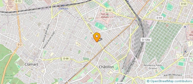 localisation de l'entreprise MADAME CASSANDRA CALLU  CHATILLON