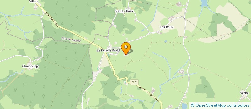 localisation de l'entreprise MADAME CASSANDRA CHABRIER  MARTIGNY-LE-COMTE