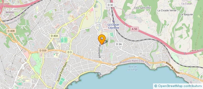 localisation de l'entreprise MADAME CASSANDRA CHAZOTTE à LA CIOTAT