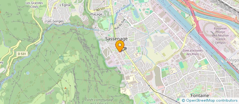 localisation de l'entreprise MADAME CASSANDRA CHINZI  SASSENAGE